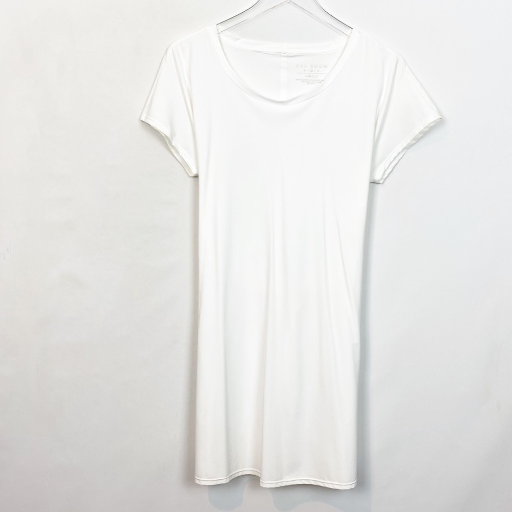 Rec Room White Short Sleeve Tie Back Dress Medium